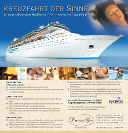 RuvenSpa Wellnessprogramm Kreutzfahrt der Sinne Aschaffenburg